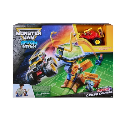 Gambar Monster Jam Smash Bash Playset Classroom Crusher Crash Course - Mix