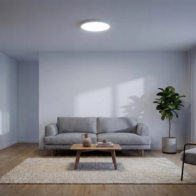 Gambar Krisbow Lampu Langit-Langit LED Ultra Slim 32 Watt Cool Daylight IP54 - Putih