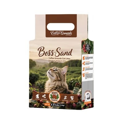 Gambar Boss Sand Pasir Kucing Coffee Ground 2.5 kg