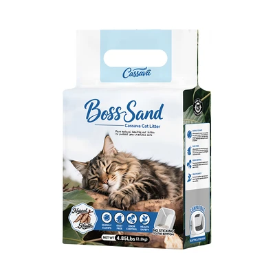 Gambar Boss Sand Pasir Kucing Cassava 2.2 kg
