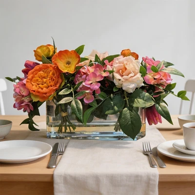 Gambar Forhom Bunga Artifisial Serene Living Centerpiece Dengan Pot 45x15x20 cm - Mix