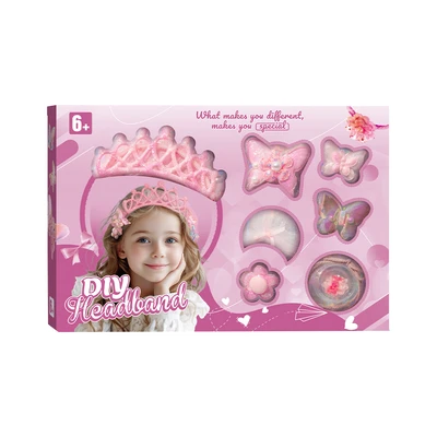 Gambar Pretty Missy Set DIY Headband & Hairclip - Pink