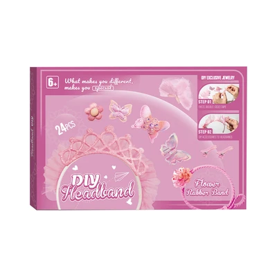 Gambar Pretty Missy Set DIY Headband & Hairclip - Pink