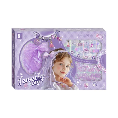 Gambar Pretty Missy Set DIY Head Veil & Jewelry - Ungu