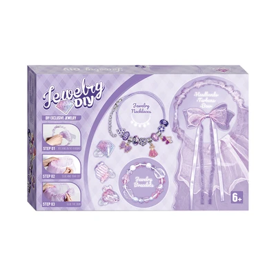 Gambar Pretty Missy Set DIY Head Veil & Jewelry - Ungu