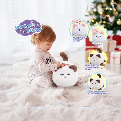 Gambar Pretty Missy Playset Boneka Plush Blinking Cat - Mix