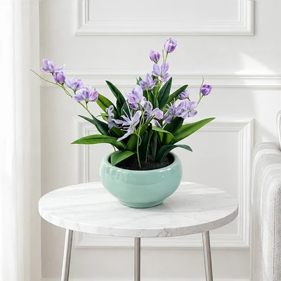Gambar Informa Bunga Artifisial Orchid 21x21x41 cm - Ungu