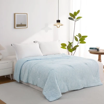Gambar Informa 170x210 cm Bed Cover Cooling Print Flora - Biru