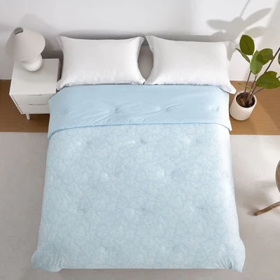 Gambar Informa 170x210 cm Bed Cover Cooling Print Flora - Biru