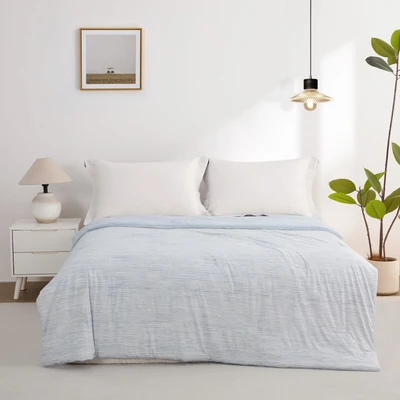 Gambar Informa 170x210 cm Bed Cover Cooling Print Forme - Abu-Abu