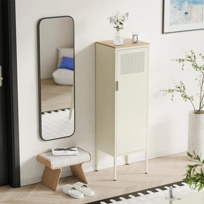 Gambar Stora Calma Wood Kabinet Sepatu - Krem Beige