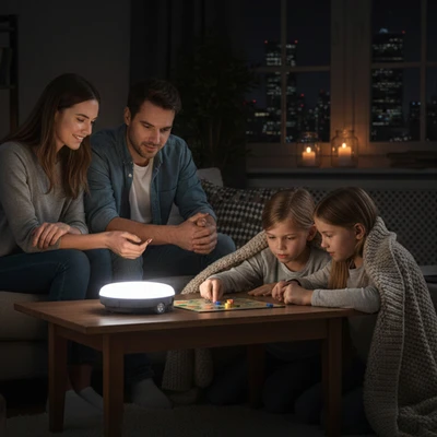 Gambar Powerlite Lampu Darurat LED 6000 mAh 14 Watt - Hitam