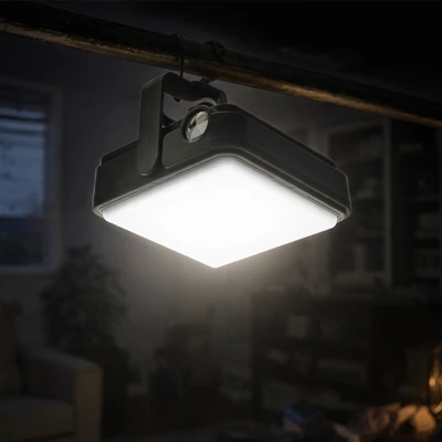 Gambar Powerlite Lampu Darurat LED Solar Panel 6000 mAh 12 Watt - Hitam