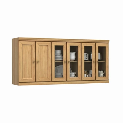 Gambar Informa Prosmont Kabinet Dinding Dapur - Abu-Abu Taupe/Cokelat Oak