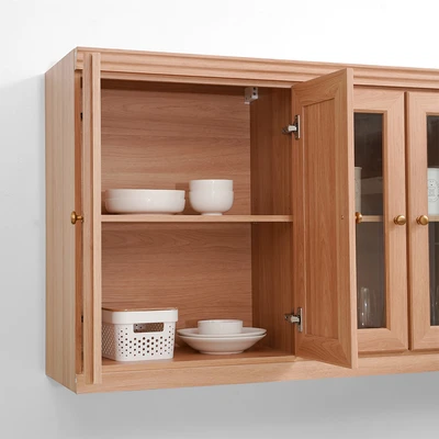 Gambar Informa Prosmont Kabinet Dinding Dapur - Abu-Abu Taupe/Cokelat Oak