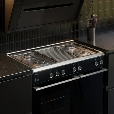 Gambar Modena Kompor Freestanding 90 cm FC 0535 BABM - Silver
