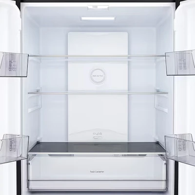 Gambar LG Kulkas 4 Pintu Side By Side 434 Liter GCFB41FPGAM - Abu-Abu