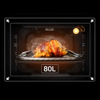 Gambar Modena Oven Tanam 80 Liter BO 1682 CABK - Hitam