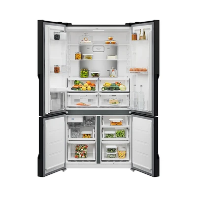 Gambar Electrolux Kulkas 4 Pintu Side By Side 562 Liter EQE5760B-B - Hitam