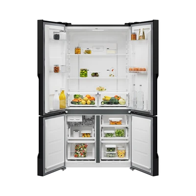 Gambar Electrolux Kulkas 4 Pintu Side By Side 564 Liter EQE5700B-B - Hitam