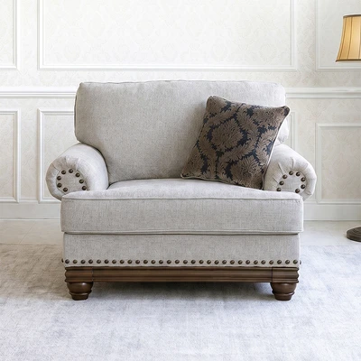 Gambar Ashley Harlenson II Sofa Fabric 1 Seater - Krem