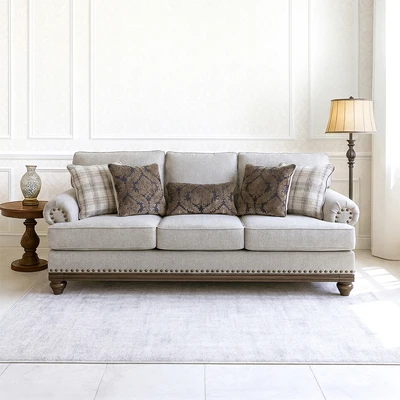 Gambar Ashley Harlenson II Sofa Fabric 3 Seater - Krem