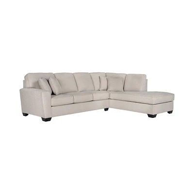 Gambar Ashley Calicho-8 Sofa L Sectional Fabric Kanan - Krem Beige