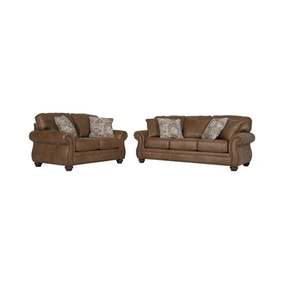 Gambar Ashley Larkinhurst II Sofa Kulit 2 Seater - Cokelat Earth