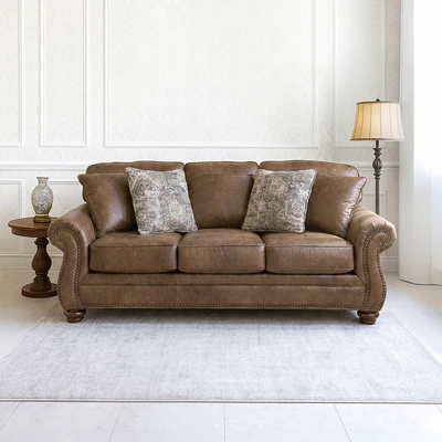 Gambar Ashley Larkinhurst II Sofa Kulit 3 Seater - Cokelat Earth