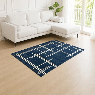 Gambar Informa Karpet Memory 120x170 - Biru Navy