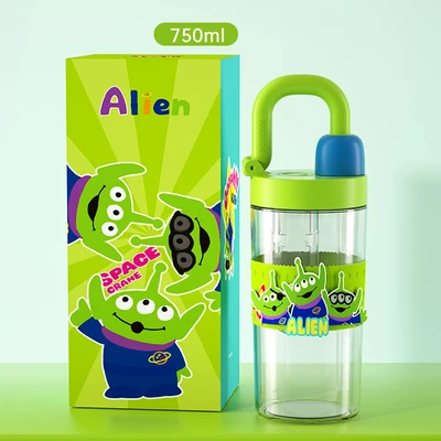 Gambar Unimass Botol Minum Anak Plastik Alien 750 Ml - Hijau
