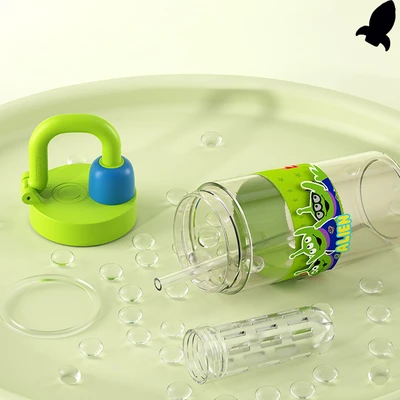 Gambar Unimass Botol Minum Anak Plastik Alien 750 Ml - Hijau