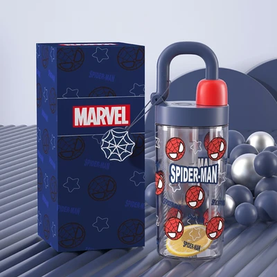 Gambar Unimass Botol Minum Anak Plastik Spiderman 750 Ml - Biru