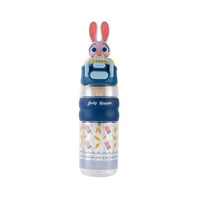 Gambar Unimas Botol Minum Anak Plastik With Two Drink Judy 600 Ml - Biru