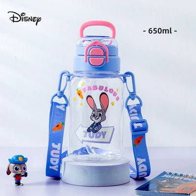 Gambar Unimas Botol Minum Anak Plastik With Two Drink Strap Judy 650 Ml - Biru