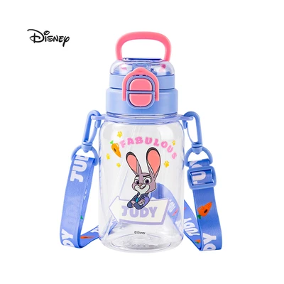 Gambar Unimas Botol Minum Anak Plastik With Two Drink Strap Judy 650 Ml - Biru