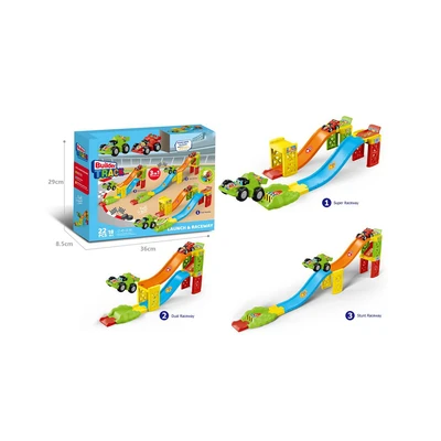 Gambar Little Giggles Playset Builder Track Launch & Raceway With Wheelcar - Mix