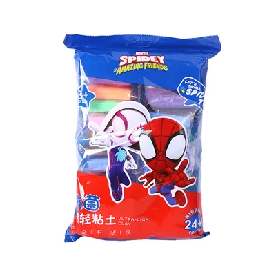 Gambar Unimass Clay 24 Warna Spiderman - Mix