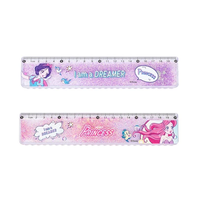 Gambar Unimass Penggaris Plastik 20 Cm Disney Princess Random