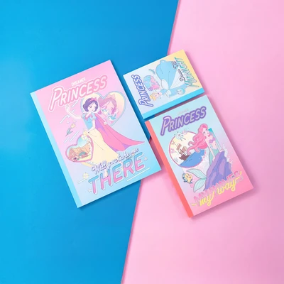 Gambar Unimass Notebook Garis Disney Princess Set 3 pcs  - Mix