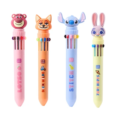 Gambar Unimass Pulpen 10 Warna Stitch - Biru