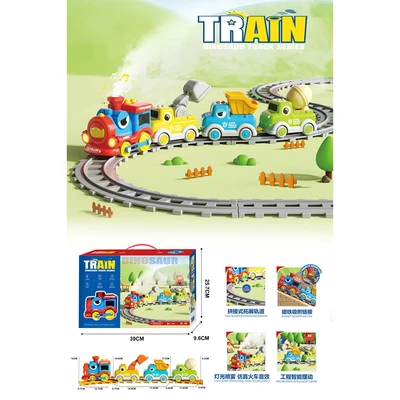 Gambar Little Giggles Playset Giggles Track Dinosaur Dengan Lampu & Musik - Mix