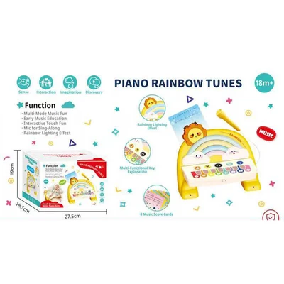 Gambar Little Giggles Playset Piano Rainbow Tunes Toys Dengan Lampu & Musik - Mix