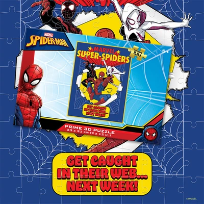 Gambar Prime3d Puzzle 3d Marvel Spiderman Set 100 Pcs - Mix