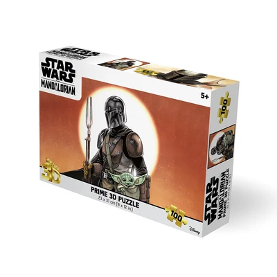 Gambar Prime3D Puzzle 3D Star Wars The Mandalorian Set 100 pcs - Mix