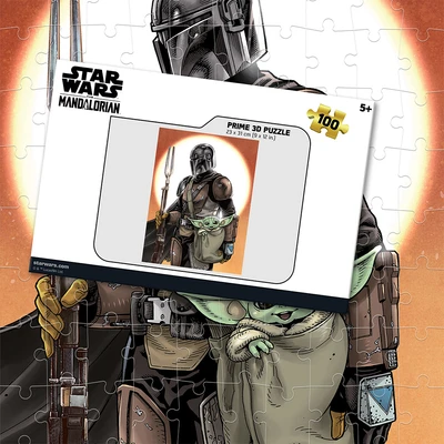 Gambar Prime3D Puzzle 3D Star Wars The Mandalorian Set 100 pcs - Mix