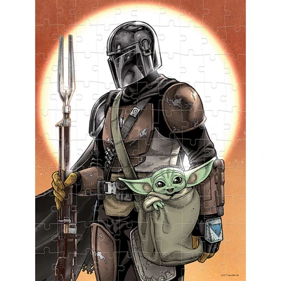 Gambar Prime3D Puzzle 3D Star Wars The Mandalorian Set 100 pcs - Mix