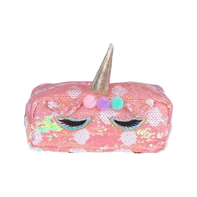 Gambar Kiddy Star Tempat Pensil Sequin Unicorn - Pink