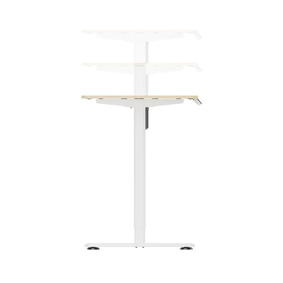 Gambar Odi Meja Kantor Adjustable Ergonomic - Putih Oak