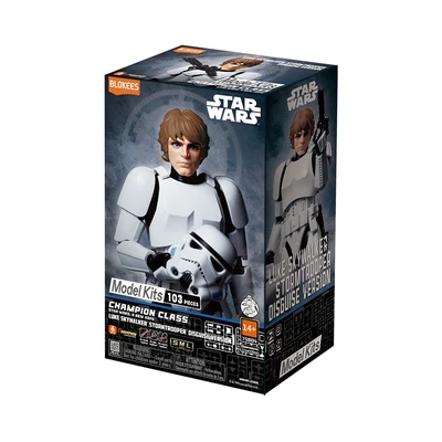 Gambar Blokees Star Wars Luke Skywalker Stormtrooper Disguise Version Model Kit - Putih